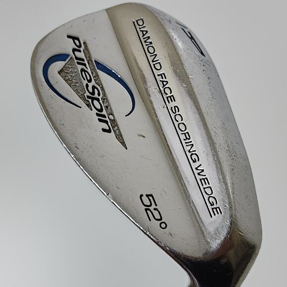 Pure Spin Approach Gap Wedge 52* Diamond Face DW Golf Steel Shaft 35.5 RH - Picture 6 of 14